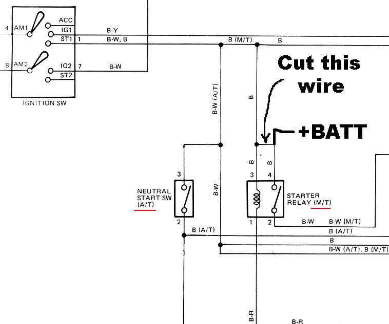 1991 Toyota truck starter relay