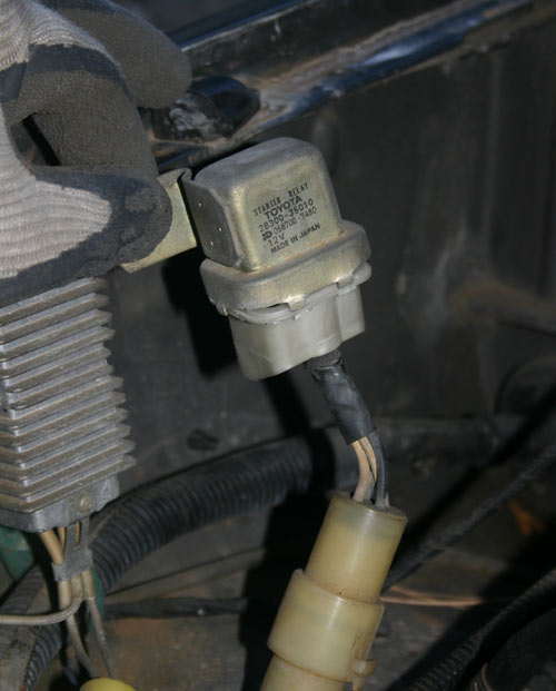 toyota corolla starter solenoid location #7