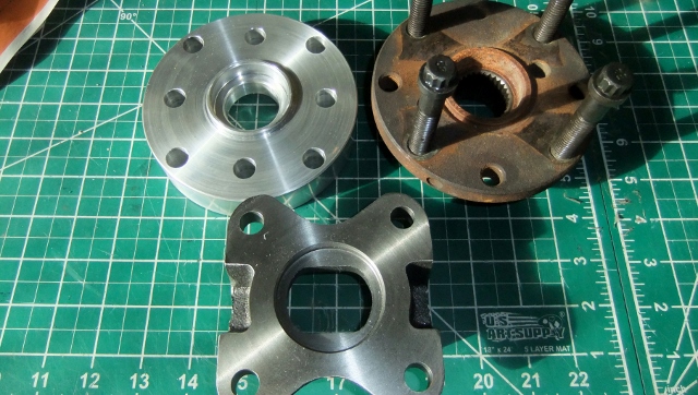 Ford 8.8 Spacer, Flange and u-joint yoke