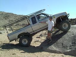 Ken checking out Leonel's truck