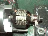 Cleaning the commutator