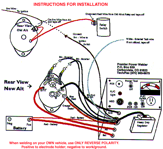 Simple Alternator Welder Wiring Diagram from www.4crawler.com